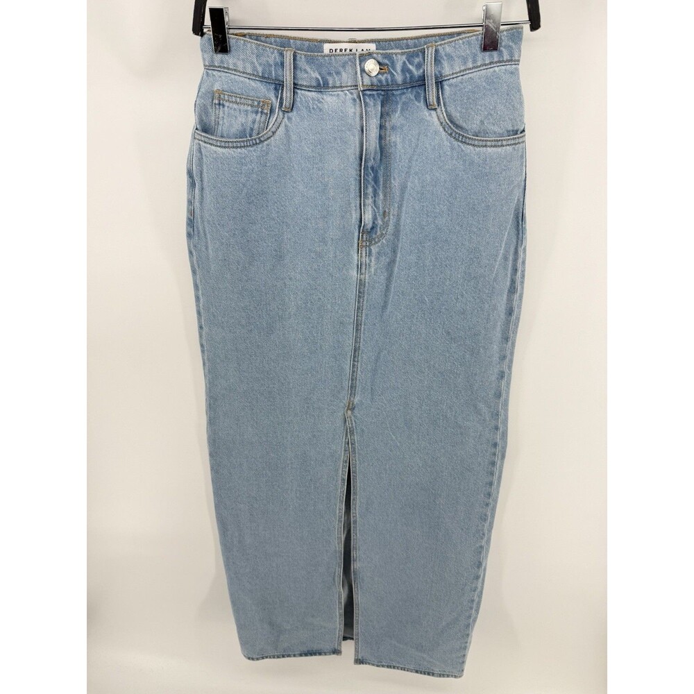 DEREK LAM 10 CROSBY Denim maxi skirt Size 26 Bowery